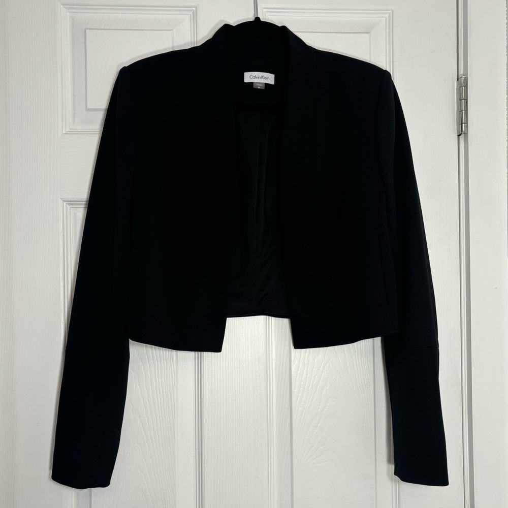 Calvin Klein Black Cropped Blazer
